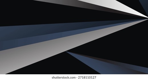 Gris oscuro con líneas de plata diseño de fondo abstracto de lujo