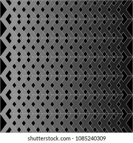Dark grey X symbol on black background vector.