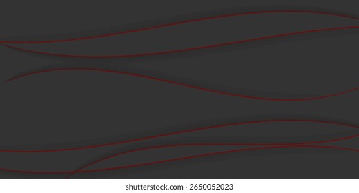 dark greyy abstract background with elegant curved shadow style. abstract wave background. modern vector, presentation