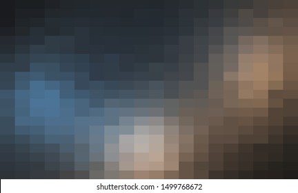 Dark Grid Mosaic Background, Creative Design Templates. abstract colorful gradient rectangles check . Background of squares Different pixel pattern shades.