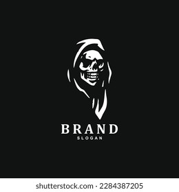 Dark grim ripper logo design mascot