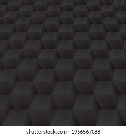 Dark grunge abstract cubes paint background. Modern screen vector design for mobile app