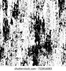 Dark grunge black and white vector. Abstract monochrome background for design and print. Vintage old texture of stains, cracks, chips, abrasions, scratches