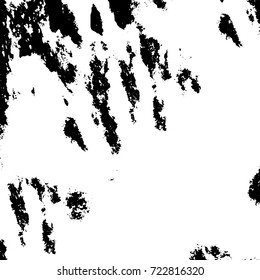 Dark grunge black and white vector. Abstract monochrome background for design and print. Vintage old texture of stains, cracks, chips, abrasions, scratches