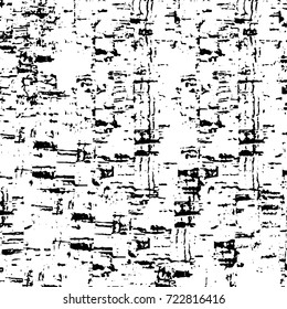 Dark grunge black and white vector. Abstract monochrome background for design and print. Vintage old texture of stains, cracks, chips, abrasions, scratches