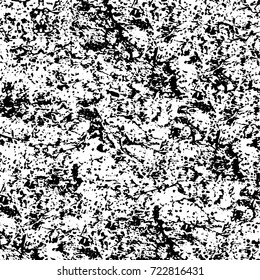 Dark grunge black and white vector. Abstract monochrome background for design and print. Vintage old texture of stains, cracks, chips, abrasions, scratches