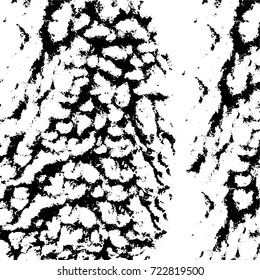 Dark grunge black and white vector. Abstract monochrome background for design and print. Vintage old texture of stains, cracks, chips, abrasions, scratches