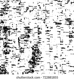 Dark grunge black and white vector. Abstract monochrome background for design and print. Vintage old texture of stains, cracks, chips, abrasions, scratches