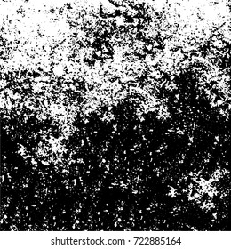 Dark grunge black and white vector. Abstract monochrome background for design and print. Vintage old texture of stains, cracks, chips, abrasions, scratches