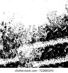 Dark grunge black and white vector. Abstract monochrome background for design and print. Vintage old texture of stains, cracks, chips, abrasions, scratches