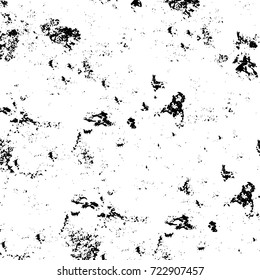 Dark grunge black and white vector. Abstract monochrome background for design and print. Vintage old texture of stains, cracks, chips, abrasions, scratches