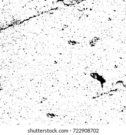 Dark grunge black and white vector. Abstract monochrome background for design and print. Vintage old texture of stains, cracks, chips, abrasions, scratches