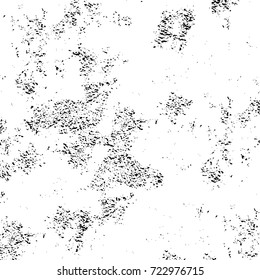 Dark grunge black and white vector. Abstract monochrome background for design and print. Vintage old texture of stains, cracks, chips, abrasions, scratches