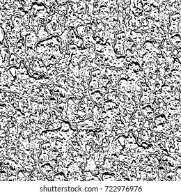 Dark grunge black and white vector. Abstract monochrome background for design and print. Vintage old texture of stains, cracks, chips, abrasions, scratches