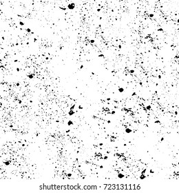 Dark grunge black and white vector. Abstract monochrome background for design and print. Vintage old texture of stains, cracks, chips, abrasions, scratches