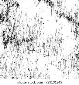 Dark grunge black and white vector. Abstract monochrome background for design and print. Vintage old texture of stains, cracks, chips, abrasions, scratches