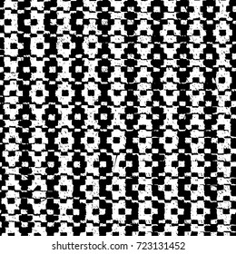 Dark grunge black and white vector. Abstract monochrome background for design and print. Vintage old texture of stains, cracks, chips, abrasions, scratches