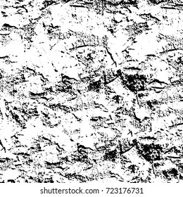 Dark grunge black and white vector. Abstract monochrome background for design and print. Vintage old texture of stains, cracks, chips, abrasions, scratches