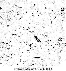 Dark grunge black and white vector. Abstract monochrome background for design and print. Vintage old texture of stains, cracks, chips, abrasions, scratches