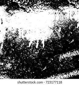 Dark grunge black and white vector. Abstract monochrome background for design and print. Vintage old texture of stains, cracks, chips, abrasions, scratches