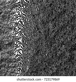 Dark grunge black and white vector. Abstract monochrome background for design and print. Vintage old texture of stains, cracks, chips, abrasions, scratches