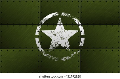 Dark grunge seamless metal plate texture with rivet. Vector scratched riveted surface background. Heavy armor industrial design