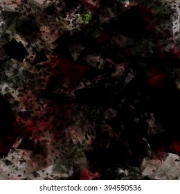 Dark grunge surface. Easy to edit the background for your design. The pattern of transparent triangles. Seamless abstract vector template