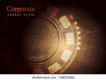 Dark grunge technology vector design