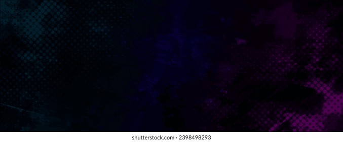 A dark Grunge Texture Background with green blue and purple paint. Perfect for creating abstract artwork, backgrounds for websites or social media posts, and vibrant designs for print materials.