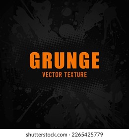 Textura de color gris oscuro. Muro negro. Fondo del vector