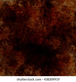 Dark grunge texture. Triangular elements, thin straight lines, scratches, streaks, spots. Randomly mixed. Easy editing. Abstract seamless vector background. Brown