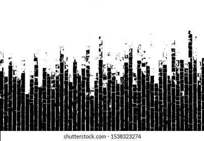 Dark grunge texture vector. Distressed black overlay texture. Grunge background. Abstract obvious dark worn textured effect. Vector Illustration. Black isolated on white. EPS10.