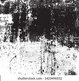 Dark grunge urban texture vector. Distressed overlay texture. Grunge background. Abstract obvious dark worn textured effect. Vector Illustration. Black isolated on white. EPS10.