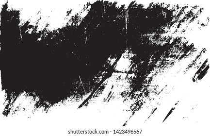 Dark grunge urban texture vector. Distressed overlay texture. Grunge background. Abstract obvious dark worn textured effect. Vector Illustration. Black isolated on white. EPS10.