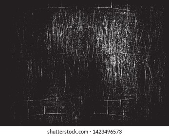 Dark grunge urban texture vector. Distressed overlay texture. Grunge background. Abstract obvious dark worn textured effect. Vector Illustration. Black isolated on white. EPS10.