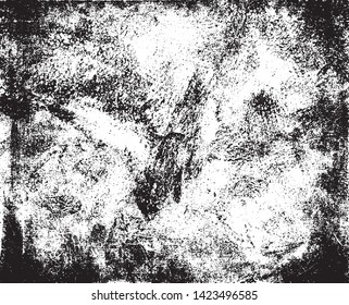 Dark grunge urban texture vector. Distressed overlay texture. Grunge background. Abstract obvious dark worn textured effect. Vector Illustration. Black isolated on white. EPS10.