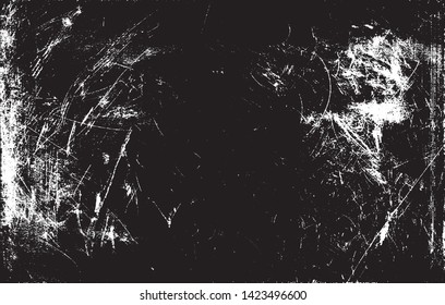 Dark grunge urban texture vector. Distressed overlay texture. Grunge background. Abstract obvious dark worn textured effect. Vector Illustration. Black isolated on white. EPS10.