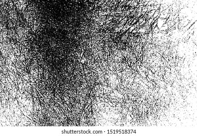 Dark grunge urban texture vector. Distressed overlay texture. Grunge background. Abstract obvious dark worn textured effect. Vector Illustration. Black isolated on white. EPS10.