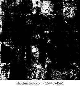 Dark grunge urban texture vector. Distressed overlay texture. Grunge background. Abstract obvious dark worn textured effect. Vector Illustration. Black isolated on white. EPS10.