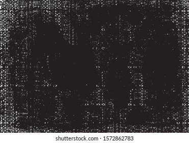 Dark grunge urban texture vector. Distressed overlay texture. Grunge background. Abstract obvious dark worn textured effect. Vector Illustration. Black isolated on white. EPS10.