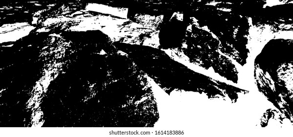 Dark grunge urban texture vector. Distressed overlay texture. Grunge background. Abstract obvious dark worn textured effect. Vector Illustration. Black isolated on white. EPS10.