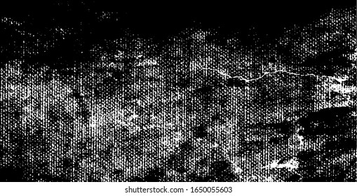 Dark grunge urban texture vector. Distressed overlay texture. Grunge background. Abstract obvious dark worn textured effect. Vector Illustration. Black isolated on white. EPS10.