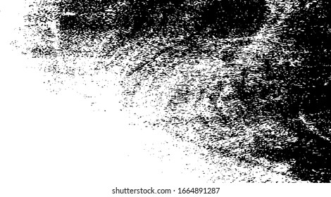 Dark grunge urban texture vector. Distressed overlay texture. Grunge background. Abstract obvious dark worn textured effect. Vector Illustration. Black isolated on white. EPS10.