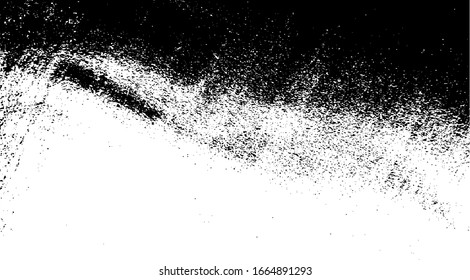 Dark grunge urban texture vector. Distressed overlay texture. Grunge background. Abstract obvious dark worn textured effect. Vector Illustration. Black isolated on white. EPS10.