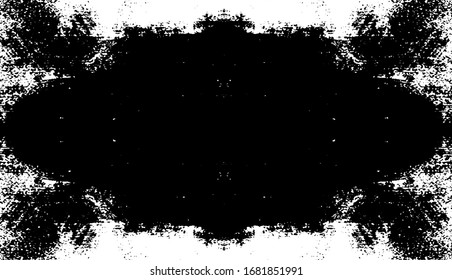 Dark grunge urban texture vector. Distressed overlay texture. Grunge background. Abstract obvious dark worn textured effect. Vector Illustration. Black isolated on white. EPS10.