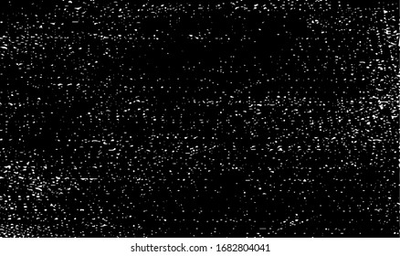 Dunkle Grunge urbane Textur Vektorillustration. Verzerrte Overlay-Textur. brüchiger Hintergrund. Abstrakter offensichtlicher dunkel abgenutzter strukturierter Effekt. Vektorillustration Illustration. Schwarz einzeln auf Weiß.  EPS10.