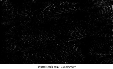 Vector de textura urbana de grunge oscuro. Textura superpuesta angustiada. Borde fondo. Efecto abstracto oscuro usado en textura. Ilustración vectorial. Negro aislado en blanco. EPS10.