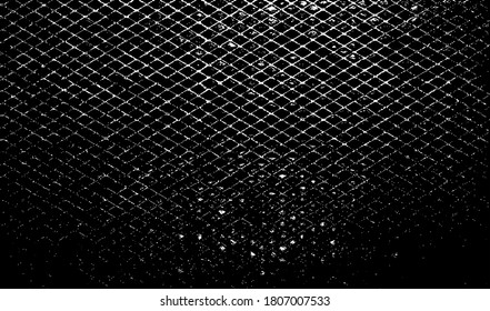 Vector de textura urbana de grunge oscuro. Textura superpuesta angustiada. Borde de fondo. Resumen obvio efecto de textura oscuro y desgastado. Ilustración vectorial. Negro aislado en blanco. EPS10.
