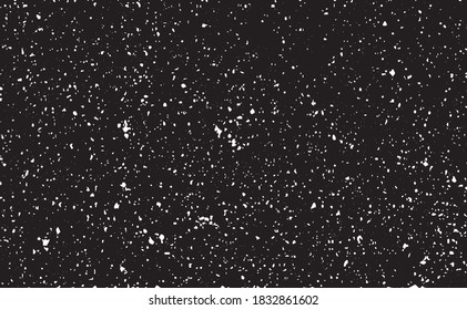 Vector de textura urbana de grunge oscuro. Textura superpuesta angustiada. Borde de fondo. Resumen obvio efecto de textura oscuro y desgastado. Ilustración vectorial. Negro aislado en blanco. EPS10.