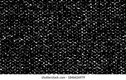 Vector de textura urbana de grunge oscuro. Textura superpuesta angustiada. Borde de fondo. Resumen obvio efecto de textura oscuro y desgastado. Ilustración vectorial. Negro aislado en blanco. EPS10.